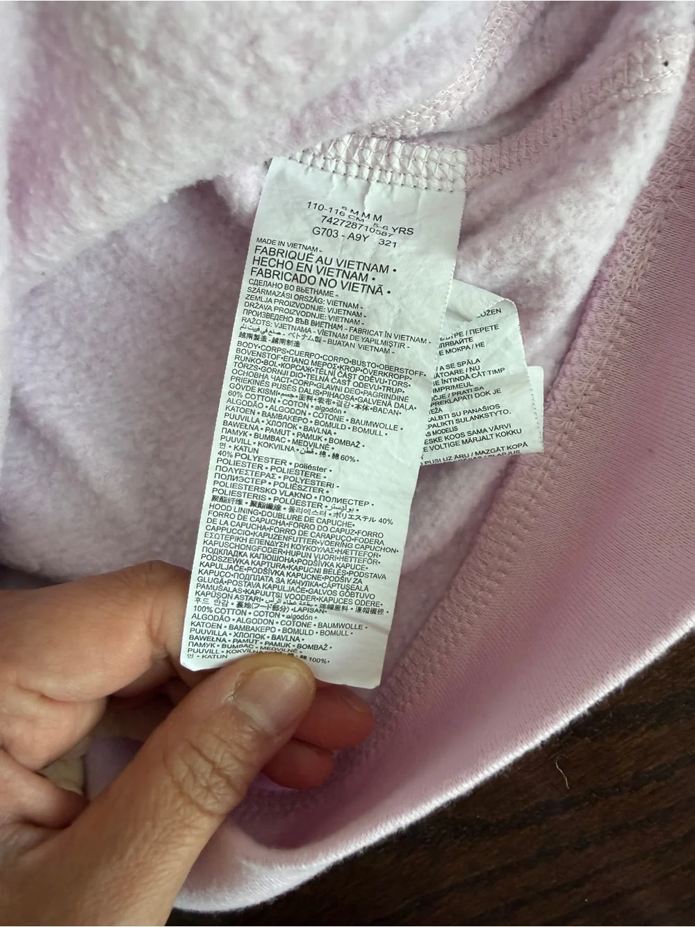 Nike Kids Pink Hoodie with Swoosh Logo